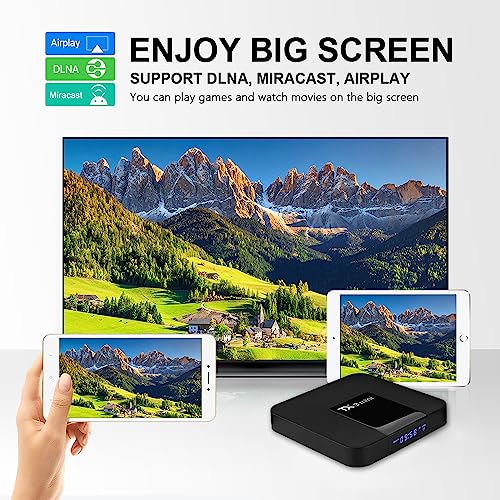 Android 10.0 TV Box, TX3 Mini RAM 2 GB ROM 16GB Quad Core Ultra 4K HDR AV1 Dual Band WiFi 2.4G/5.8G BT 4.2 Home Smart Media Player - Afbeelding 3