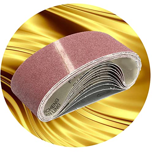 belt sander sanding belts 10pcs Grinding Aluminium Oxide Sanding Belts 2x72inch 40/1000 Grits Sand belts 50*1800MM Aluminum Oxide Abrasive Thick Fine Grinder Welding Automotive Wood Metal Derusting (