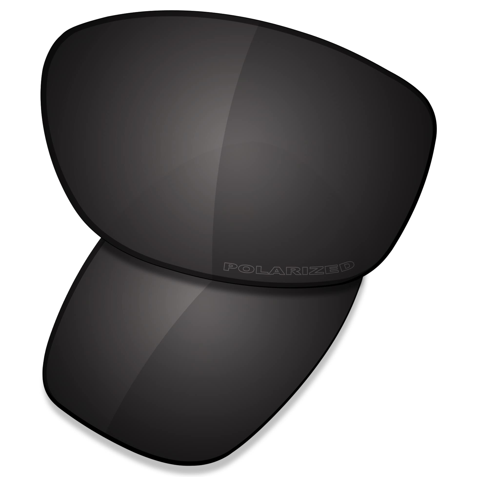 Saucer Premium Replacement Lenses & Rubber Kits for Oakley Pit Bull OO9127 | Pit Bull Asian Fit(AF) OO9161 Sunglasses High Definition - Carbon Black Polarized