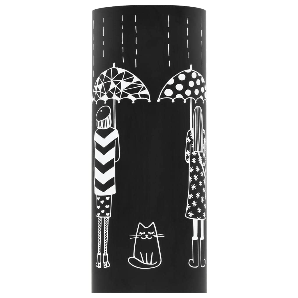CHARMMA Umbrella Stand Women Steel Black-3230