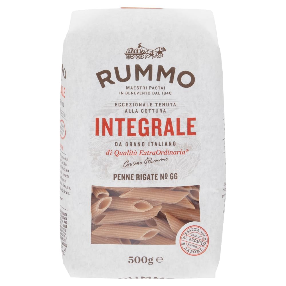 Rummo Pasta Integrale Confezione Prova, 4 diversi tipi di pasta integrale,Pasta Italiana 10x500g