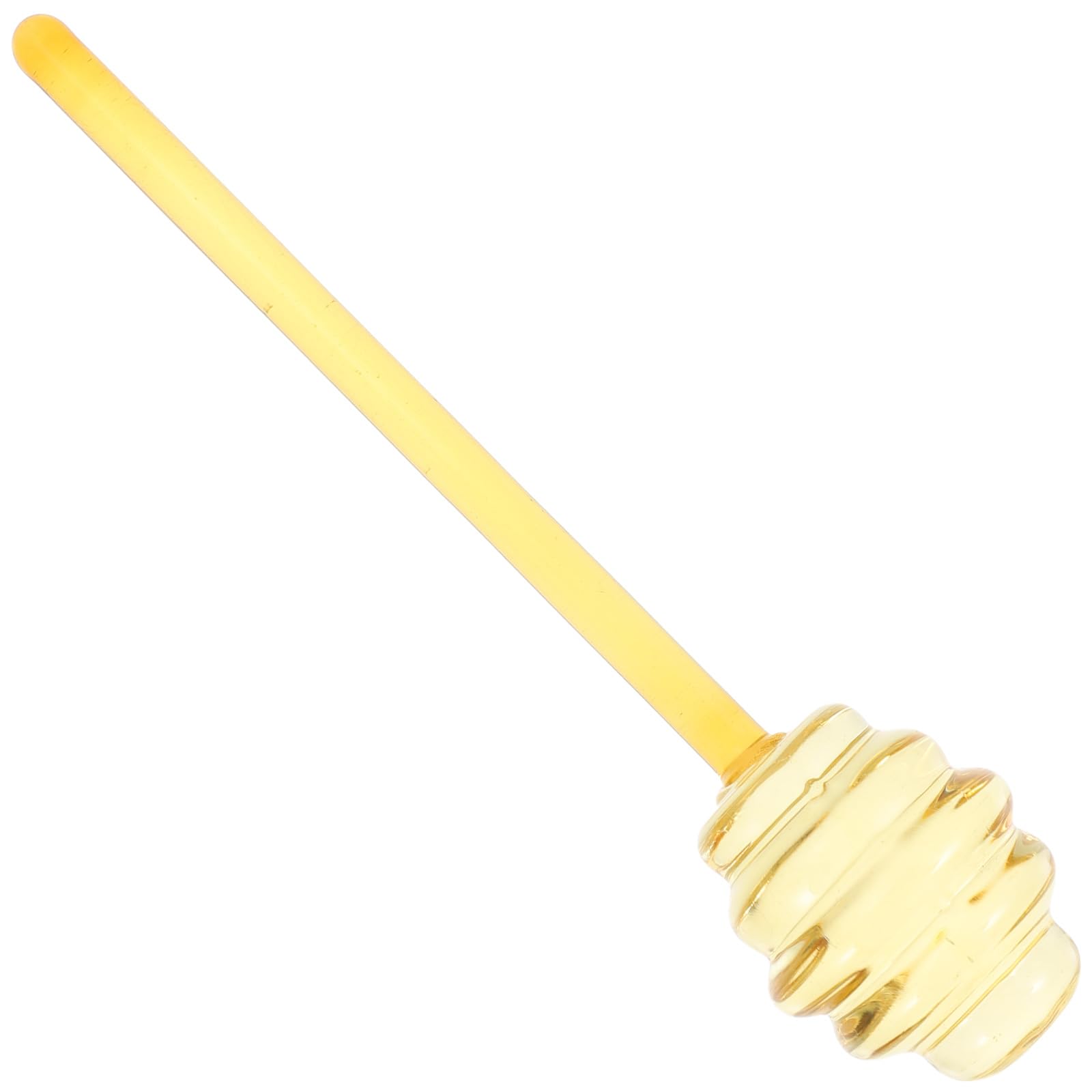 Healvian Glass Honey Dipper Stick -Honey Stirring Stick,Stirrer Rod for Honeycomb,Jam,Syrup,Yellow Jams Stirring Rod for Home Use, Easy to Clean and Use