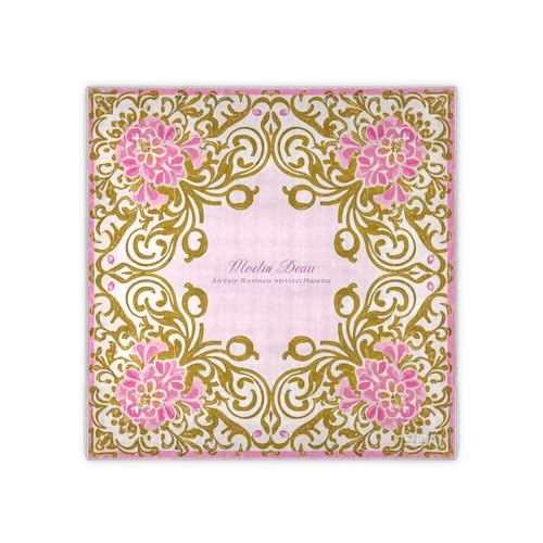 Elegant Floral Peach Gold square silk scarf elegantes pashminas for women for Gift 35x35 chales para mujer2