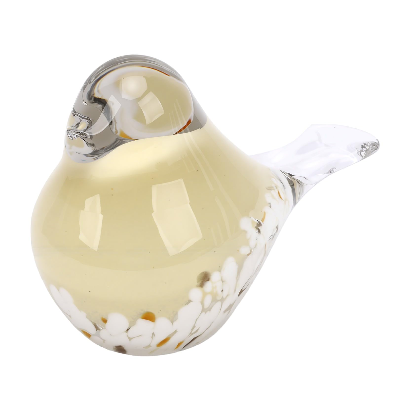 Luocute Mundgeblasene Vogelfigur aus Glas, 6,38 Zoll Briefbeschwerer
