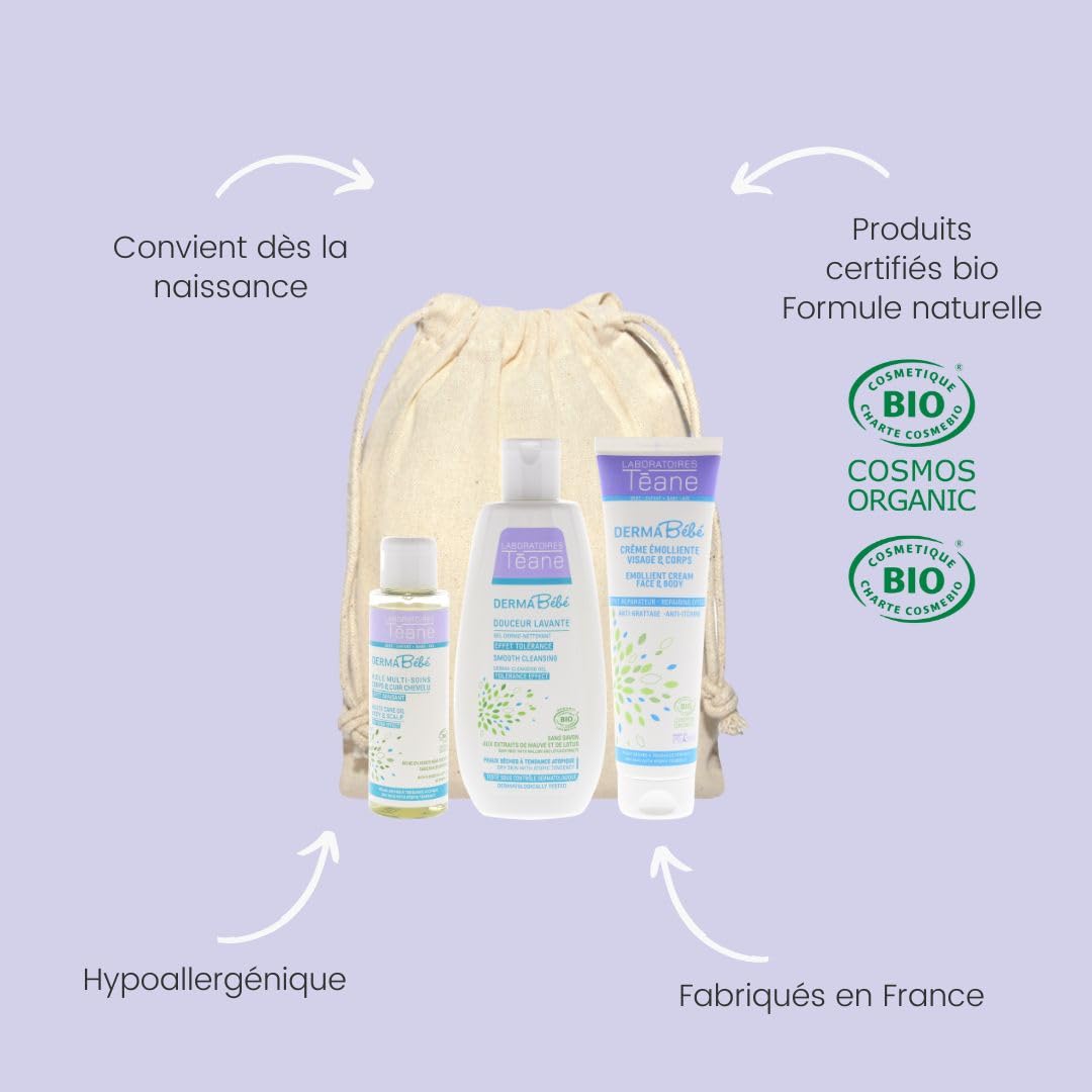 Teane – Estuche esencial para el cuidado del bebé – Kit de aseo y cuidado desde el nacimiento – Ideal como regalo de nacimiento