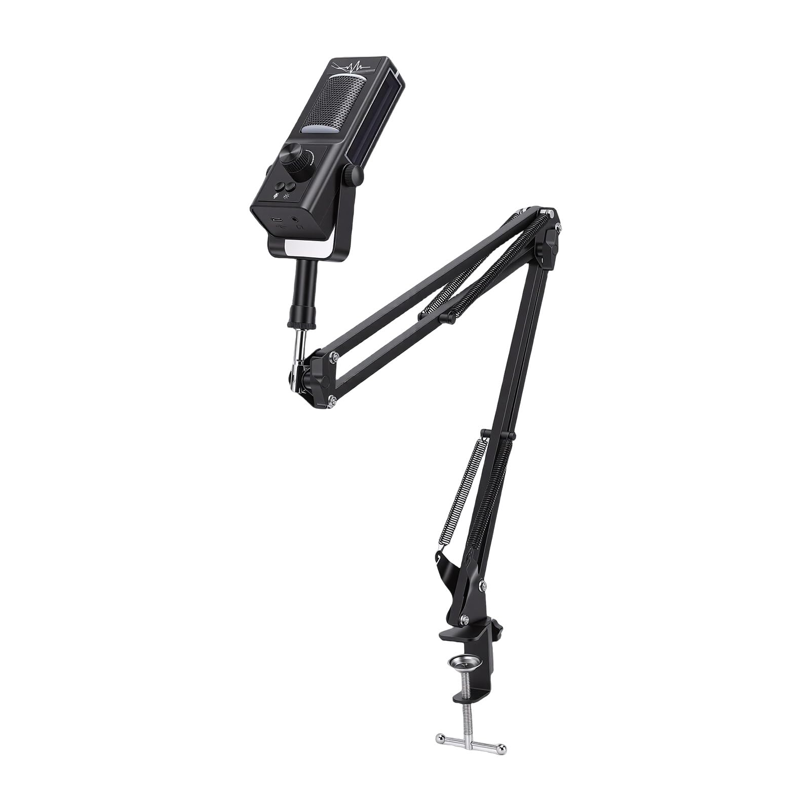 Podcast-Mikrofon-Set, RGB-Beleuchtung, USB-Kondensatormikrofon, Stream-Gaming, Typ-C-Stecker