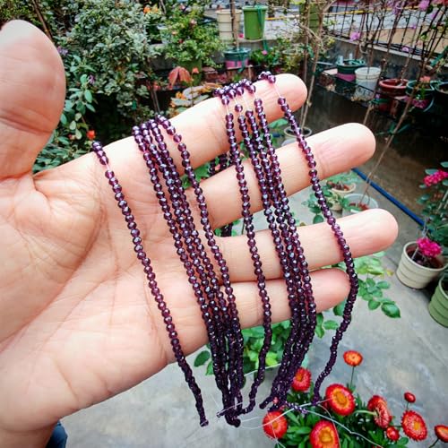 Image of 2mm Rondelle Glass Beads for Jewelry Making, Faceted Briolette Crytal Spacer Beads for Bracelet Necklace Earring, Violet 1200pcs
