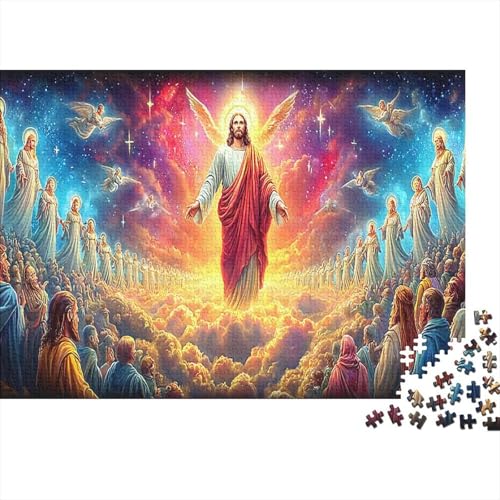 Figura Religiosa Puzzle para Adultos Puzzle de 1000 Piezas Grupo de Ángeles Juego de Puzzle 1000 Piezas Relajación Hogar Familia Regalo 52x38cm/1000pcs