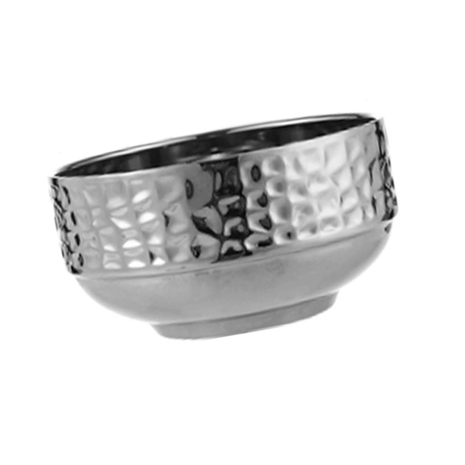 Tsophreniq Layer Insulated Hammered Textured Nonslip Bowl Stainless Steel for Dining Kitchen Tableware Stainless Steel Bowl