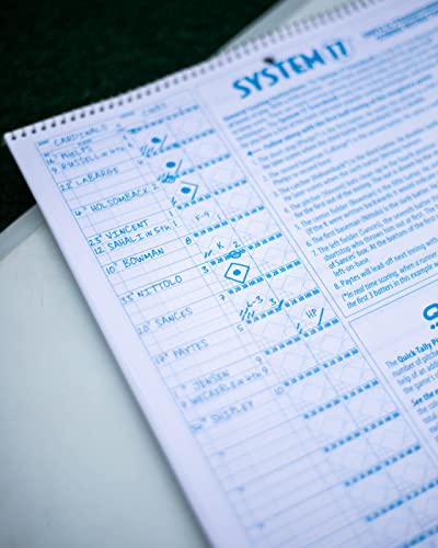 Rawlings Deluxe System-17 Baseball Scorebook, BLK, 24 Games (17SBDLX) - image 4