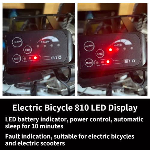 Acouto 810 Led Display For Electric Bike 810 Control Electric Bicycle With 5 Wire Cable Control Lcd Display Panel #TOP1