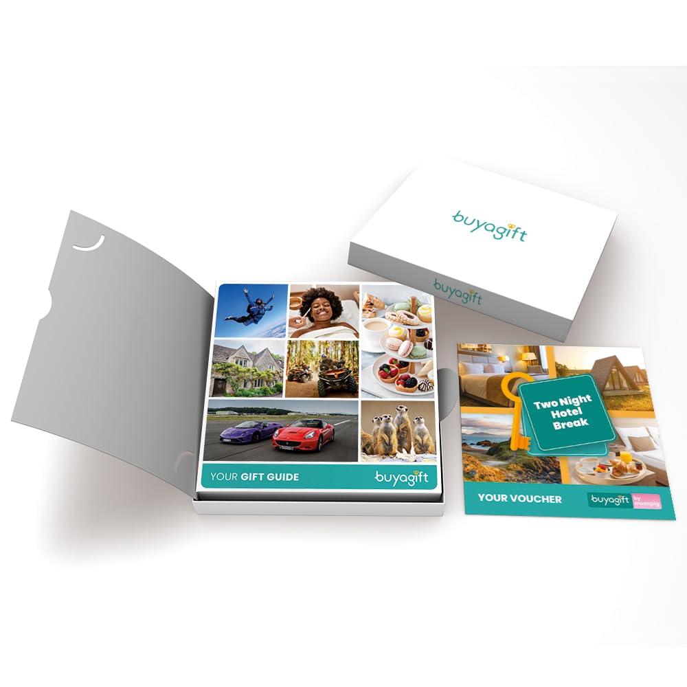 Buyagift Escapada de hotel de dos noches para dos personas, flexible y corta escapada en el Reino Unido y Europa, experiencia de regalo relajante