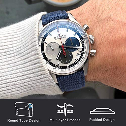 Ritche 20Mm Sailcloth Wristbands Watch Strap, Quick Release Sailcloth Watch Band For Omega X Swatch Moonswatch Padding Design Watch Bands For Men Women #TOP2