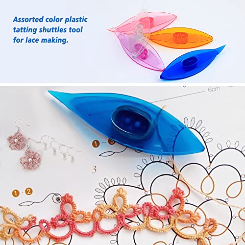 MIUSIE Durable,Practical Tatting Shuttle Kit,6 PCS Tatting Shuttles