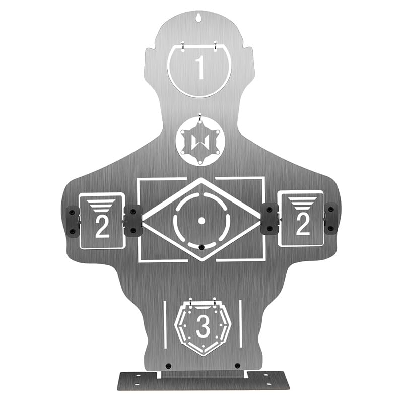 Outdoor BB Gun Airsoft Paintball Shooting Training Plate Tactical Metal 2 PCS Target