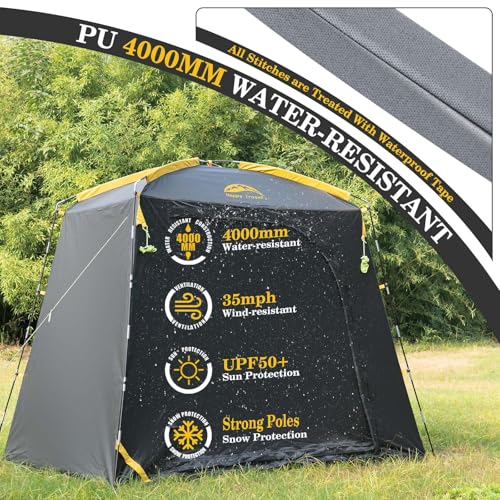 Image of Happy Travel Bike Storage Shed Tent, Waterproof Portable Bicycle Cover Shed