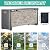 Ldhpaxl Waterproof Log Rack Cover, Heavy Duty 600D Oxford Outdoor Firewood Storage Cover with Zipper (Log Rack not Included),Gray,4FT