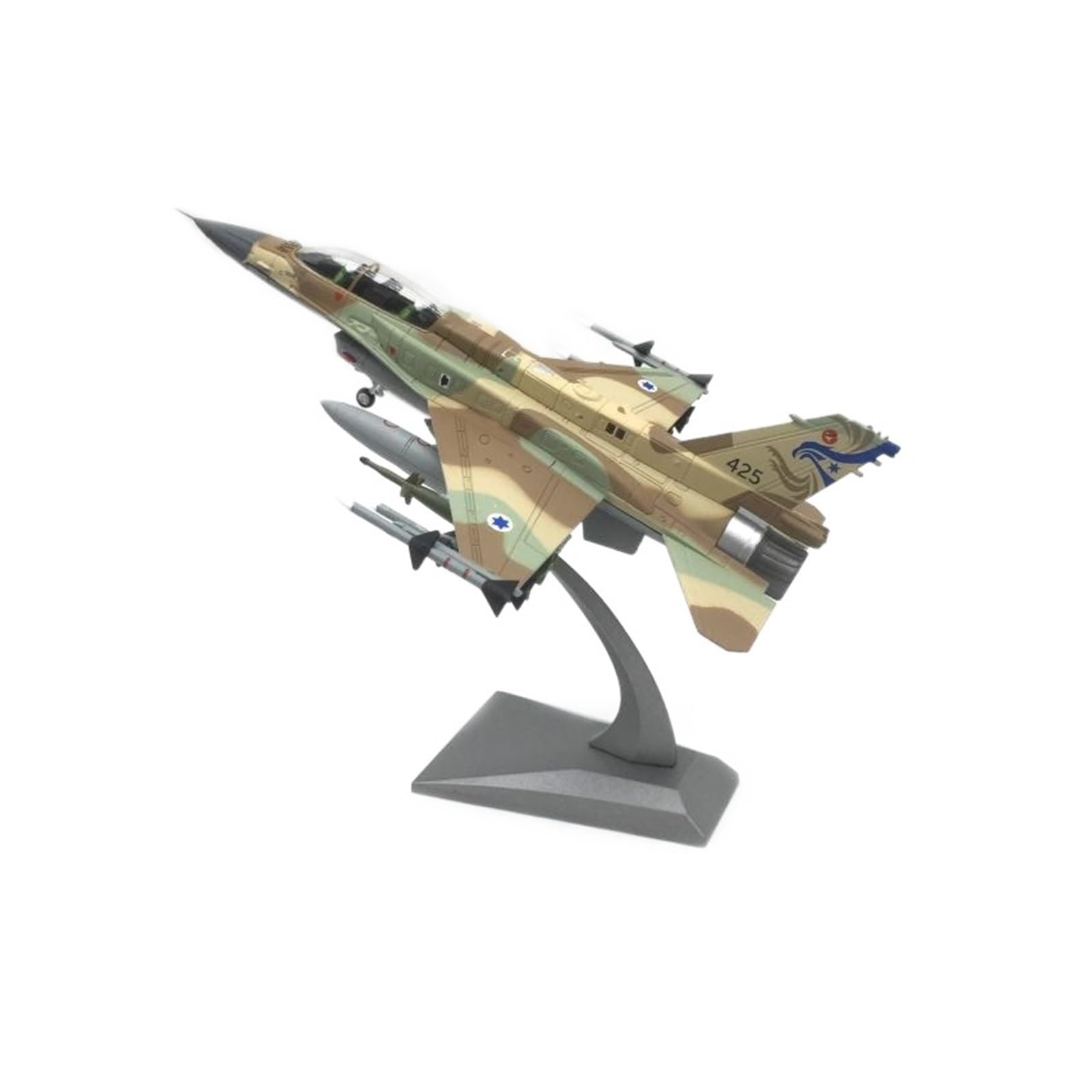 Must-Have for Collectors Modello in Piccola Scala Aerei 1:72 per F-16I Fighter Simulazione Modello in Lega pressofusa Finito Decorazione del Desktop Kit di Costruzione di Modelli