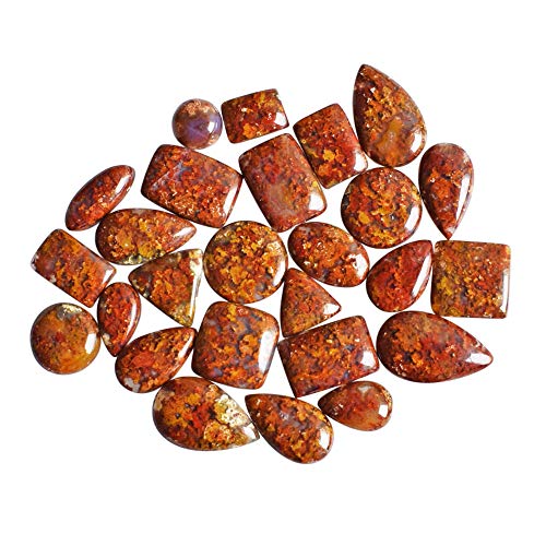 Pendentifs en agate marocaine naturelle 113 CTW : lot de 26 pierres anti-stress pour bijoux