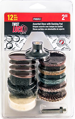 Mibro rotative 274111 kit de disques de conditionnement de surface abrasifs - 6