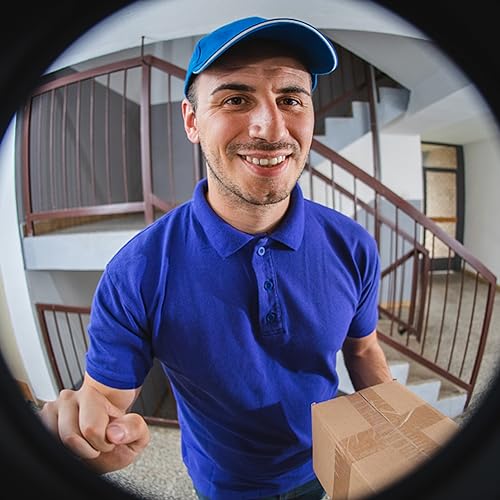 Mirilla para puerta Uonlytech con lente gran angular para seguridad en el hogar, diseño óptico para mejor visibilidad miniatura 7