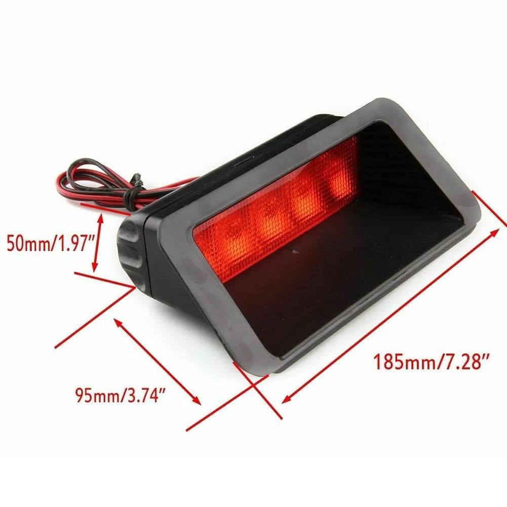 Luci Terzo Stop Auto Luci Stop Universali DC 12V Montaggio Alto Luce Stop Posteriore Terza Luce Stop Accessori per Auto DRL Fendinebbia Segnale Stop Terza 3a Luce Stop A LED