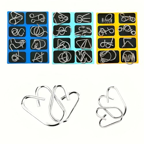 24Pcs Casse-Tête Métal,...