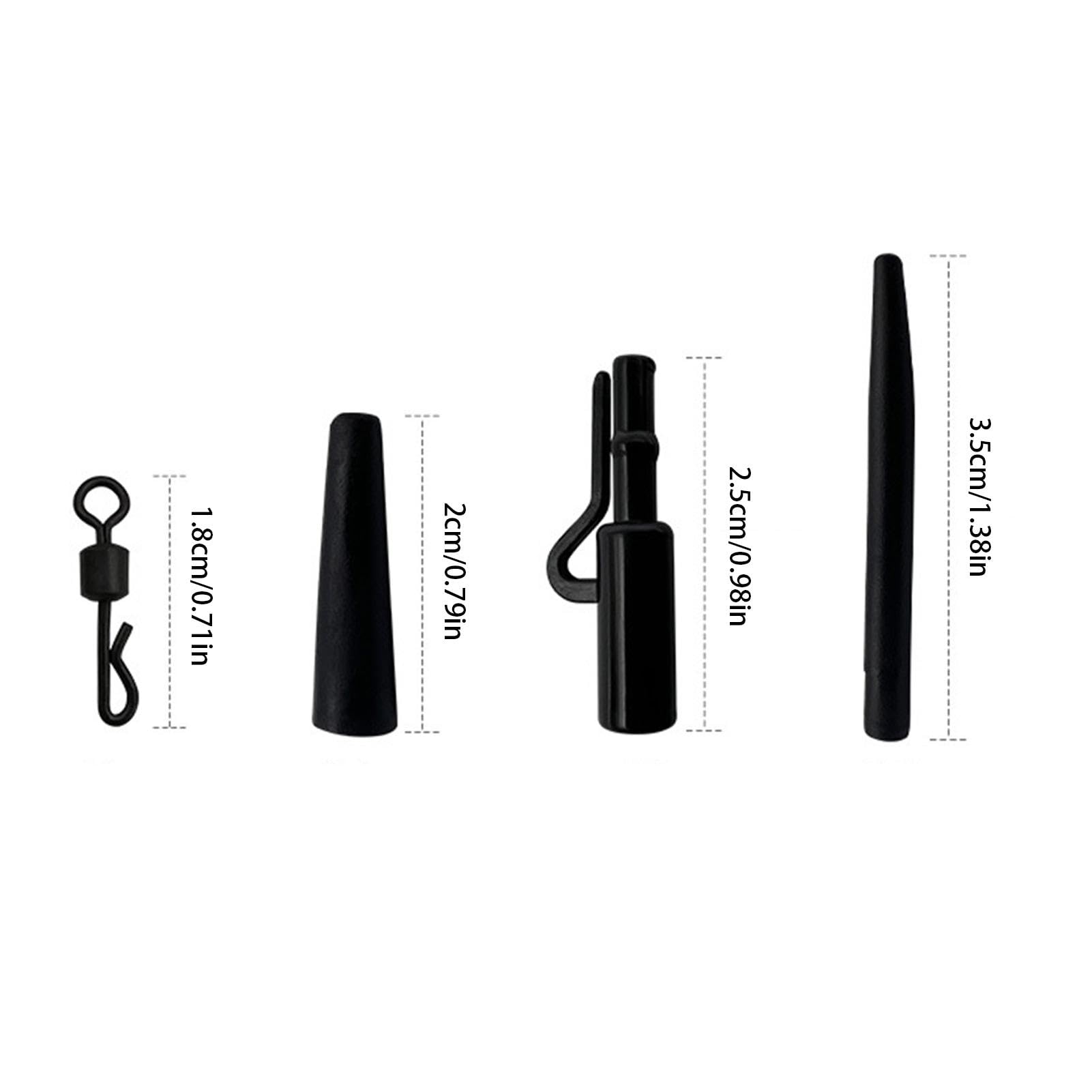 Multi Clip A Cambio Rapido Bank Tackle Per Pesca Alla Carpa – Misure 9 E 12 Mm, Nero, Resistente
