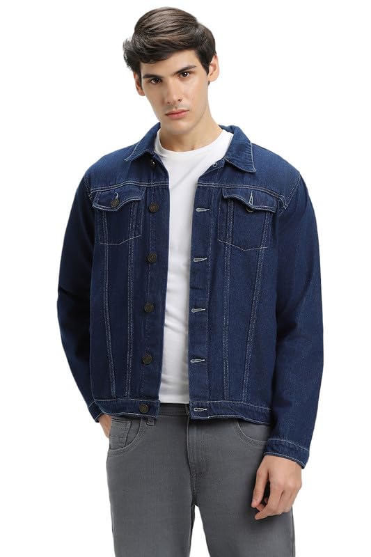 Image of DENNIS LINGO Cotton Men's Standard Length Denim Jacket