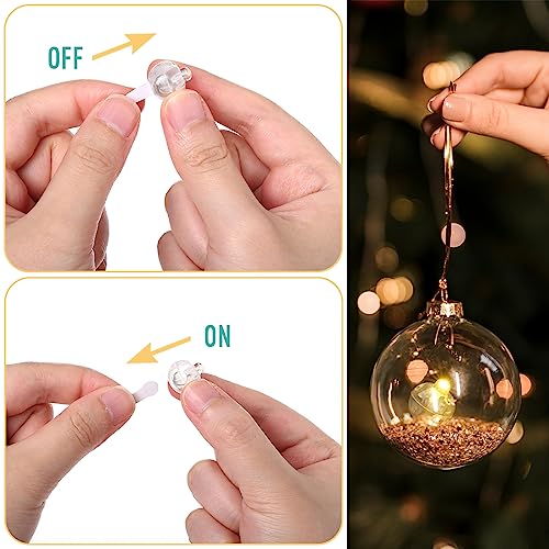 Encham 30 Stück LED Ballons Lichter Warmweiß mini Led Lichter für Ballon Gechenkenbox Geburtstag Party Deko Hochzeit Halloween Weihnachten Beleuchtung
