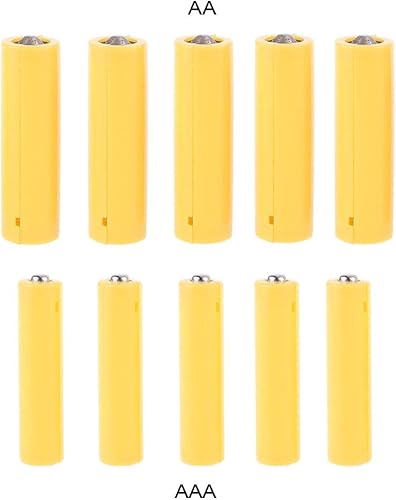 Miniatura 6 de sara-u 5 unids LR06 AA tamaño ficticio batería falsa configuración Shell marcador de posición Cilindro conductor de células simuladas para batería