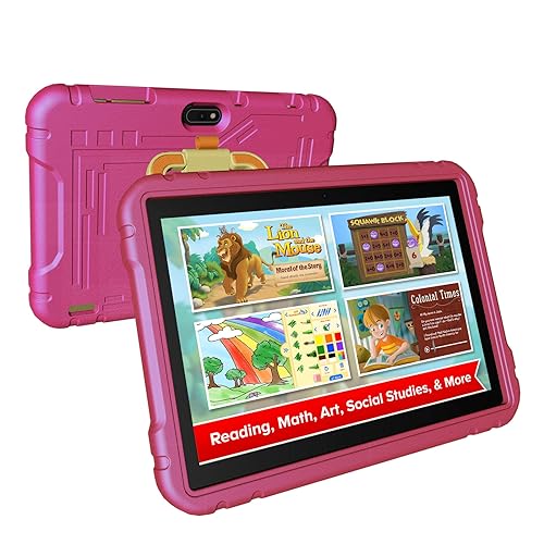 Image of JREN Tablet for Kids｜10 Inch 64GB Android｜Octa-core｜64GB｜WiFi ｜Bluetooth｜Parental Contro l Children Tabletas Rose Pink