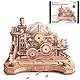 ROKR 3D Holzpuzzle für Erwachsene Murmelbahn Modellbausatz DIY Bastelset Mechanisches Spielzeug Geschenk für Männer Frauen Gear Ball Challenge EGC01