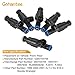 Fuel Injectors 4 Holes, 0280155784 Fuel Injector Compatible with Jeep Cherokee Grand Cherokee Wrangler 4.0L Dodge Ram 1500 2500 3500 5.2L 1999-2004 6pcs
