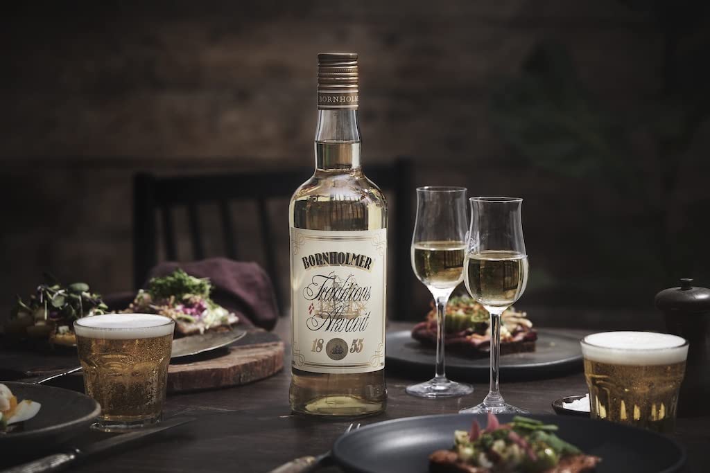Bornholmer 1855 Traditionsakvavit, Aquavit aus Dänemark, 0,7 L, 42% Vol.