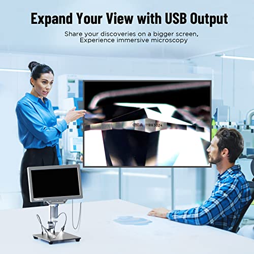 Tomlov Dm202 Se Lcd Digital Microscope With Dual Battery 1300X,10.1" Soldering Microscope For Adults,16Mp Lcd Microscope For Electronics Repair, Coin Microscope For Error Coin,Windows Mac Compatible #TOP3