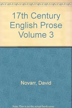 Paperback 17th Century English Prose Volume 3 Book