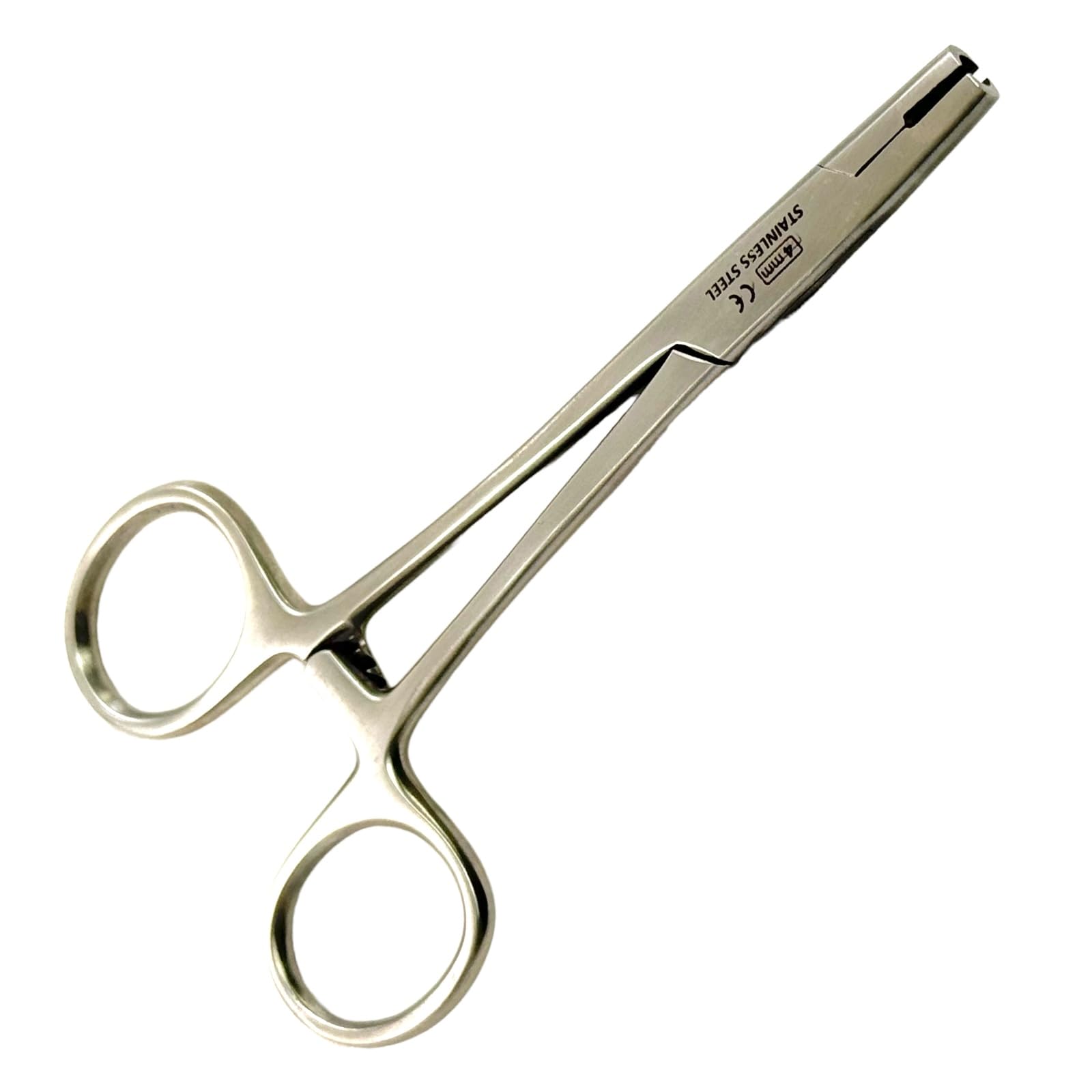 Dermal Tops Piercing Hemostat Forceps | Tube Anchor Placing Pliers Body Piercing Ball Removal Tool | Stainless Steel | Jaw Size 4mm (1 Each)