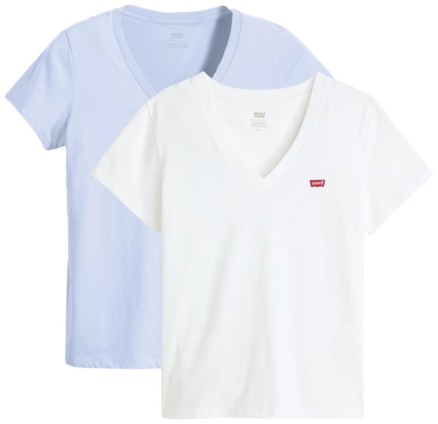 Levi's 2pack Perfect Vneck Tees T-Shirt Femme (Lot de 2)