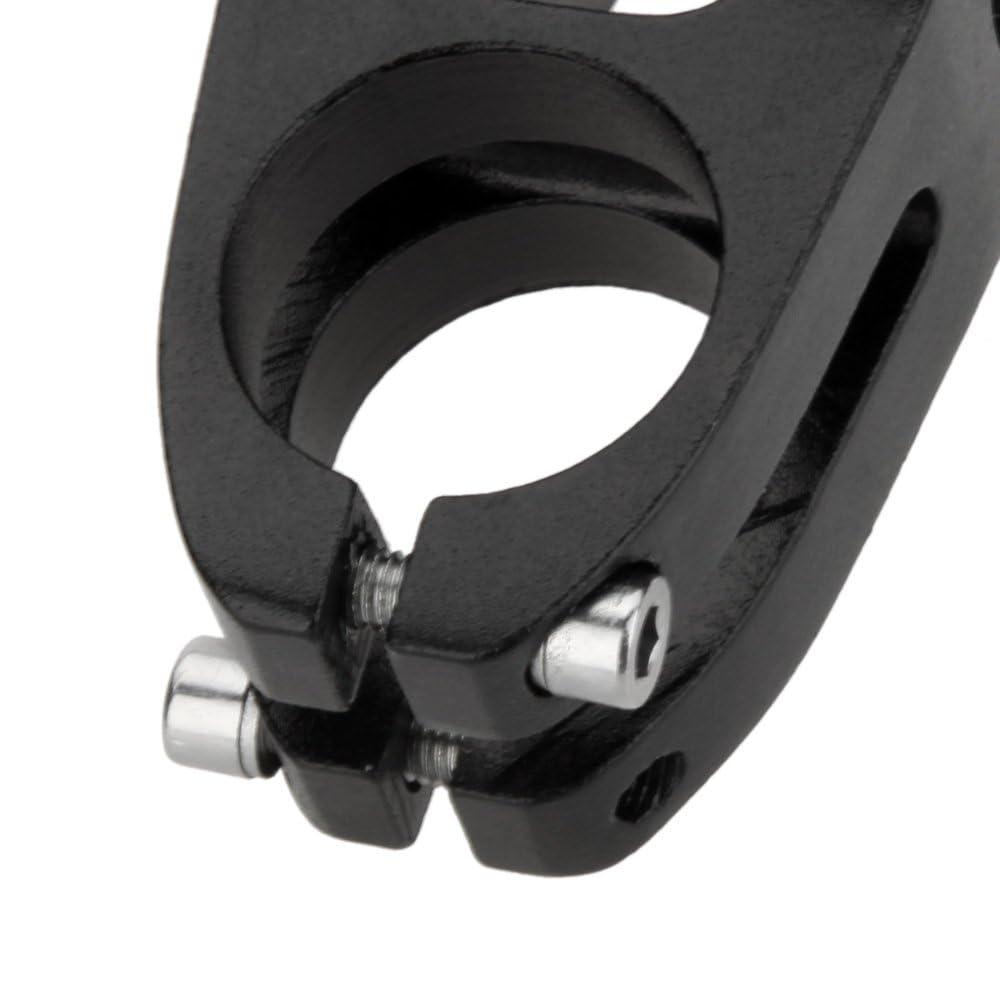 Lixada - Acople de Manillar MTB de 31,8 mm de aleación de Aluminio + Manillar Plano de 780 mm anodizado para Bicicleta de montaña, Nero(Set manubrio)
