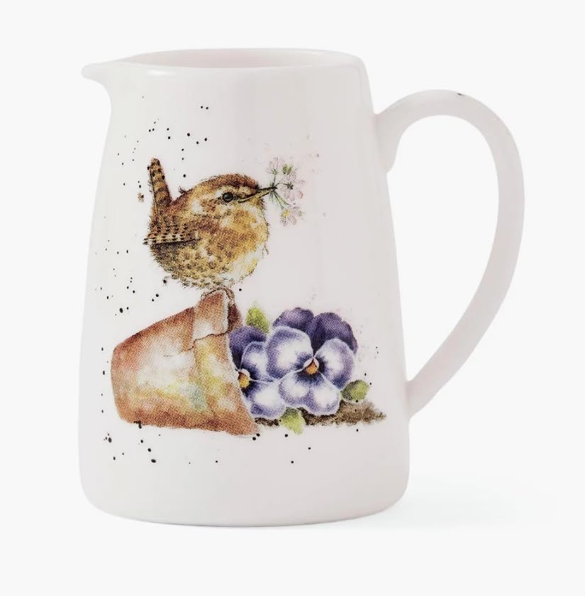 Wrendale DesignsRoyal Worcester Wrendale Deigns Small Posie or Individual Cream 125 ml Jug Pottering About Wren