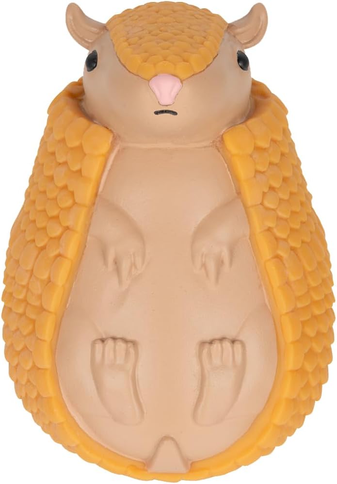 Accoutrements Archie McPhee Squishy Armadillo: Adorable Funny Gag Gift Novelty Toy for Stress Relief and Fidgeting, Small