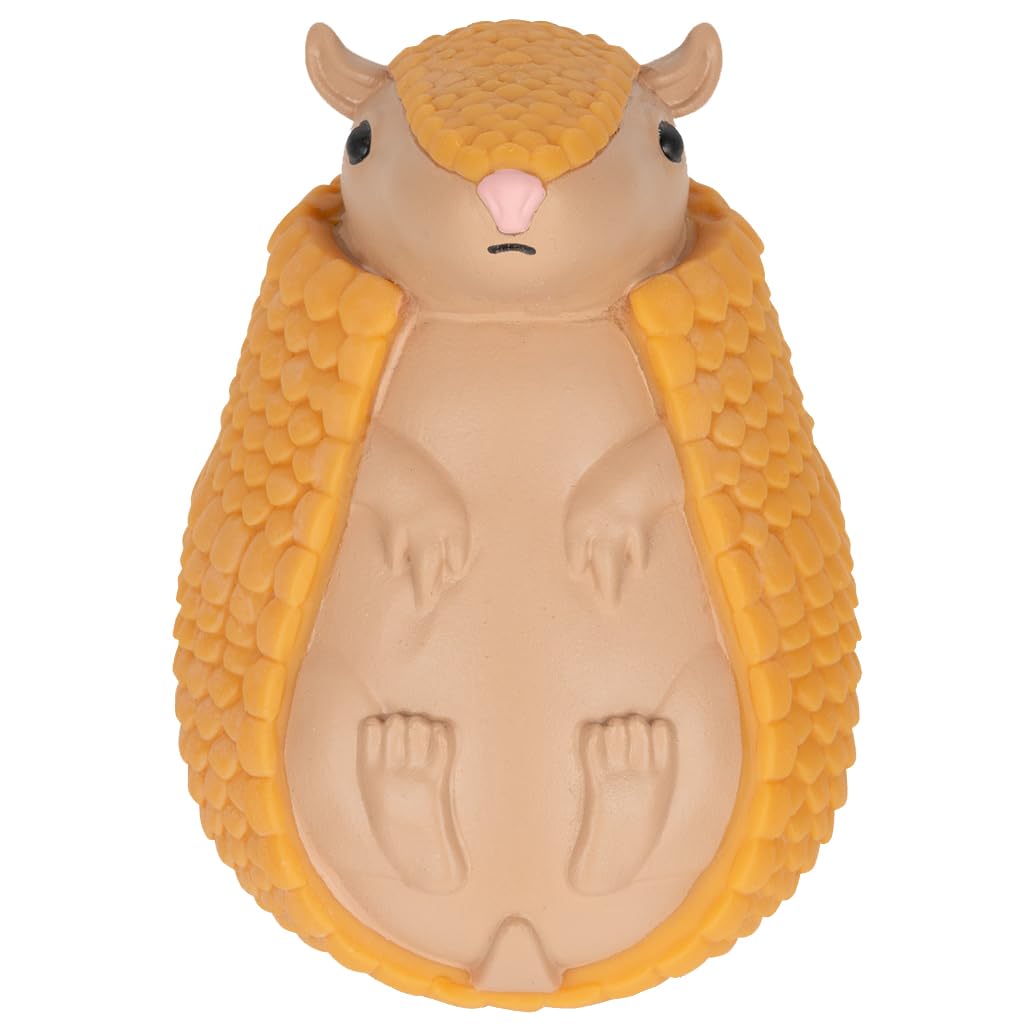 Accoutrements Archie McPhee Squishy Armadillo: Adorable Funny Gag Gift Novelty Toy for Stress Relief and Fidgeting, Small