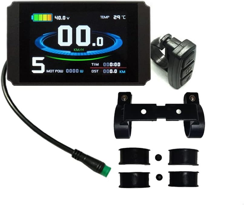 DHHHC Metro ELÉCTRICO Color LED Metro DE Pantalla DE Pantalla A Prueba de Agua Panel de Control Inteligente Pantalla eléctrica Bici 24V 36V 48V