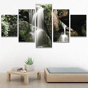 SIGNWIN 5 Panel Canvas Wall Art Modern Art...