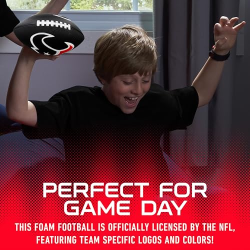 Image of Franklin Sports NFL Football - Kids Foam Football - Soft Junior Size 8.5 inch Ball with 3D Logos - Perfect for Gameday + Tailgates