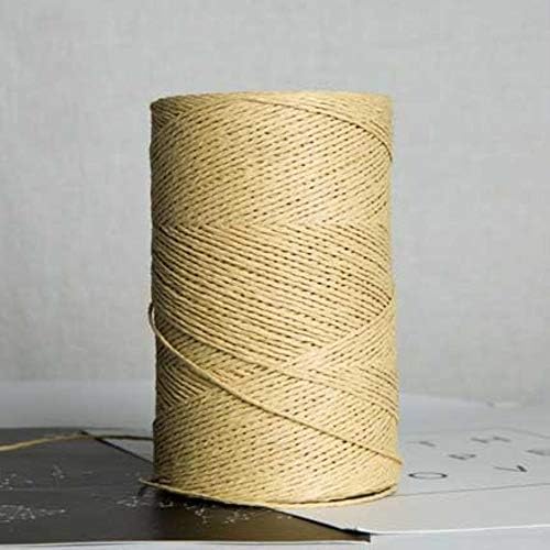 Raffia Garn 2mm X 700m - Naturgarn Zum Häkeln Und Stricken