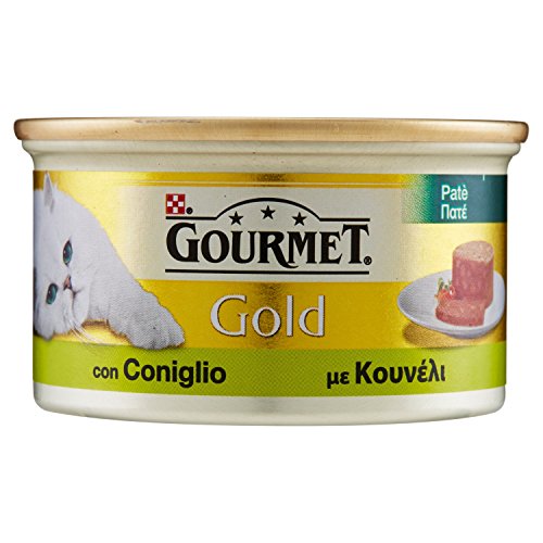 Purina Gourmet Gold-Patè Nassfutter Katze mit Kaninchen, 24 Dosen à 85 g – Ansicht 1