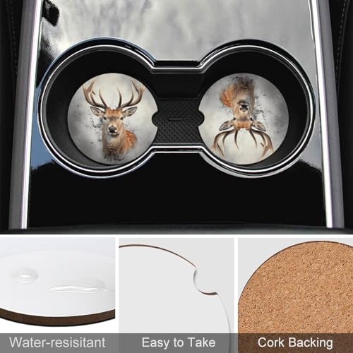 Portavasos de Madera Decorativo para Carro 2.6" miniatura 5